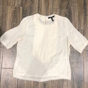 BCBC maxazria cream shirt